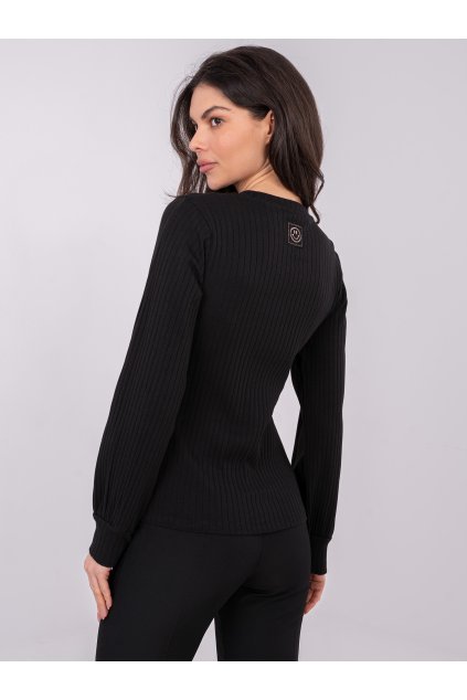 Dámska blúzka basic čierna RV-BZ-A1052.00 (Farba Čierna, Veľkosť L/XL)