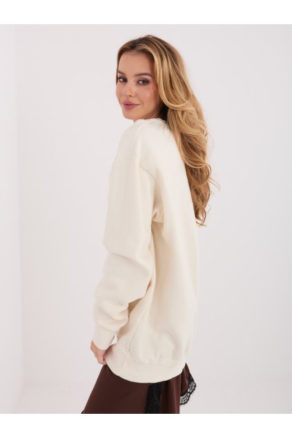 Dámska okrová športová mikina bez kapucne WT-BL-A1047.69 (Farba Okrová, Veľkosť ONE SIZE)