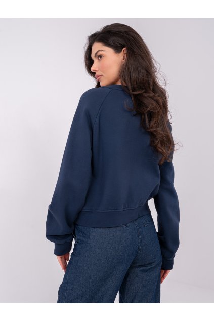 Dámska granatovo-modrá športová mikina bez kapucne WT-BL-A1452.99 (Farba Granatovo-modrá, Veľkosť ONE SIZE)