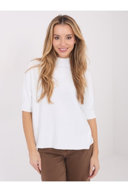 Dámsky sveter farba Okrová kód MI-SW-0512.77 (Farba Okrová, Veľkosť ONE SIZE)