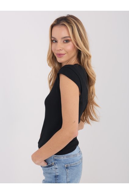 Dámska blúzka top čierna PM-BZ-SF103.36 (Farba Čierna, Veľkosť ONE SIZE)