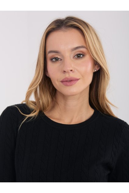 Dámsky sveter farba Čierna kód PM-SW-B-613.09 (Farba Čierna, Veľkosť ONE SIZE)