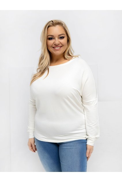 Dámska blúzka plus size okrová RV-BZ-A-163.09 (Farba Okrová, Veľkosť ONE SIZE)