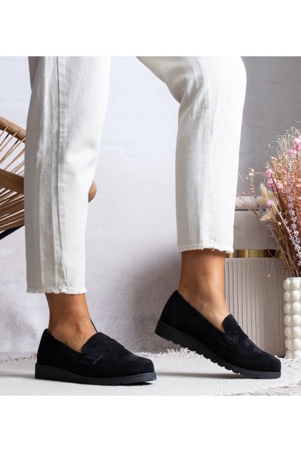 Dámske poltopánky čierne kód 210025B-SU - GM 210025B- SU BLACK 38 - GM (Veľkosť 39)