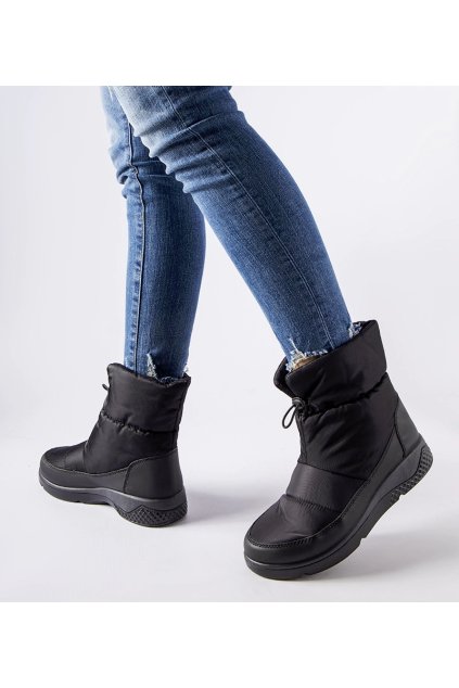 Čierne dámske zateplené snehule Jensen tx5002 BLACK 38 - GM (Veľkosť 38)