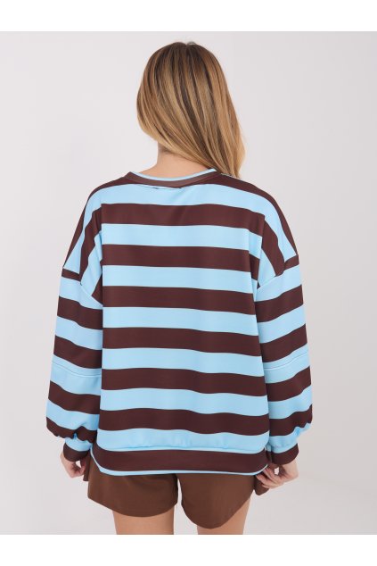 Dámska svetlo-modrá športová mikina bez kapucne IT-BL-9780.26 (Farba Svetlo-modrá, Veľkosť ONE SIZE)