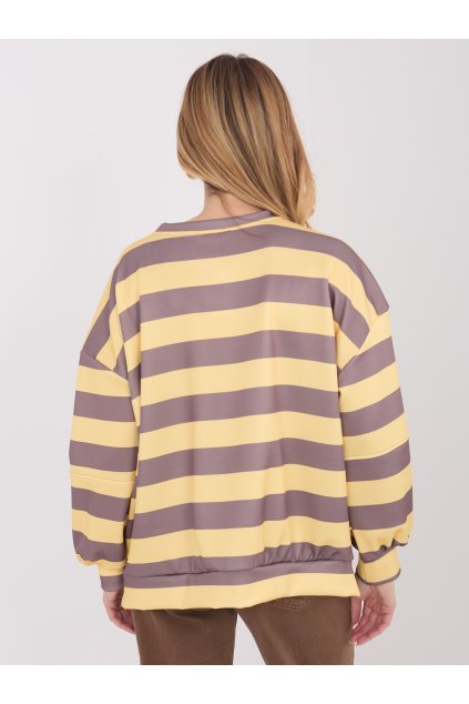 Dámska žltá športová mikina bez kapucne IT-BL-9780.26 (Farba Žltá, Veľkosť ONE SIZE)