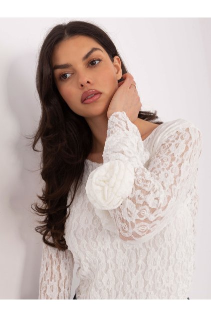 Dámska blúzka s čipkou okrová IT-BZ-22122.85 (Farba Okrová, Veľkosť ONE SIZE)