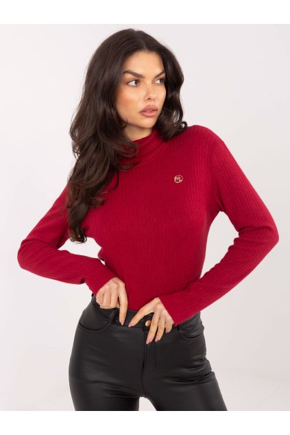 Dámsky sveter farba Bordová kód LK-SW-510184.01P (Farba Bordová, Veľkosť S)