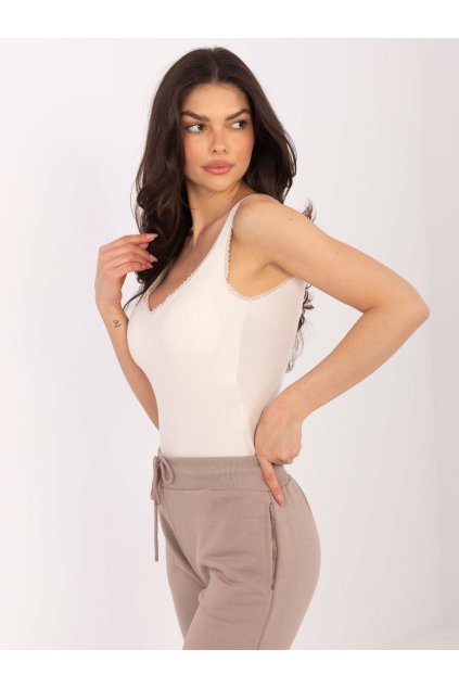 Dámsky Top farba svetlo-béžová kód PM-TP-SF091.60 (Farba Svetlo-béžová, Veľkosť S/M)
