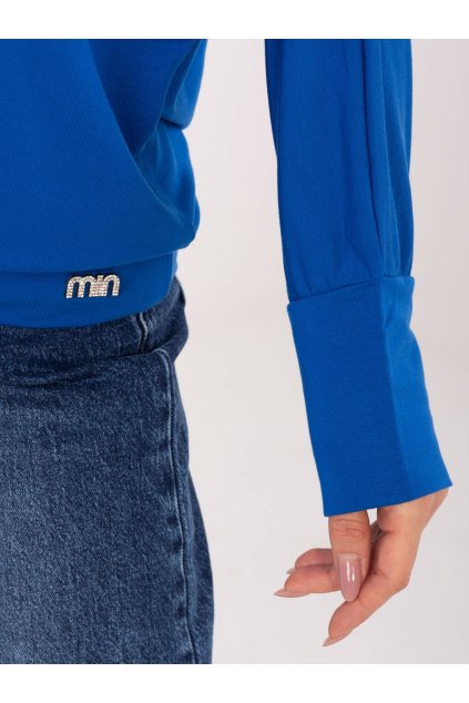 Dámska blúzka over size kobaltovo-modrá RV-BZ-A-164.82 (Farba Kobaltovo-modrá, Veľkosť ONE SIZE)