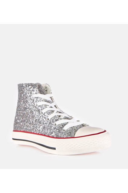 Dámske topánky tenisky sivé kód B333 - GM B333 SILVER 38 - GM (Veľkosť 38)