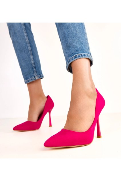 Dámske topánky lodičky ružové kód AH-44 - GM AH-44 FUSHIA 38 - GM (Veľkosť 38)