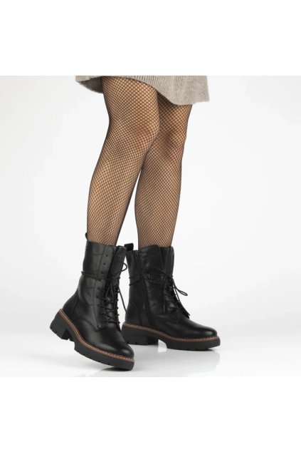 Dámske členkové topánky čierne kód DBT7263/25 - GM DBT7263/25 CZARNY 38 - GM (Veľkosť 39)