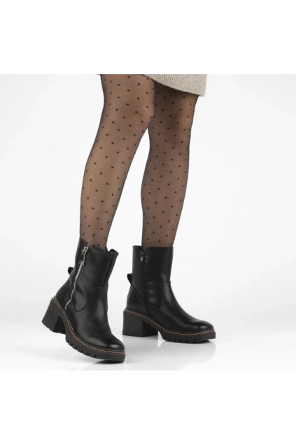Dámske členkové topánky čierne kód DBT7259/25 - GM DBT7259/25 CZARNY 38 - GM (Veľkosť 40)