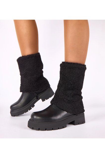 Dámske členkové topánky čierne kód RXJ-265 - GM RXJ-265 NOIR 38 - GM (Veľkosť 38)