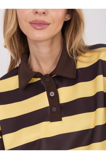 Dámska blúzka bez kapucne žltá IT-BZ-9980.16 (Farba Žltá, Veľkosť ONE SIZE)