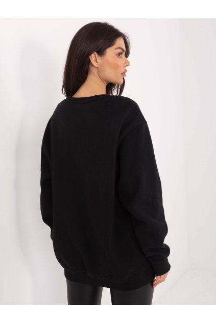 Dámska čierna športová mikina bez kapucne WT-BL-A1063.64 (Farba Čierna, Veľkosť ONE SIZE)
