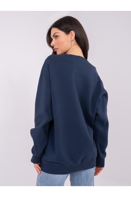 Dámska granatovo-modrá športová mikina bez kapucne WT-BL-A1063.64 (Farba Granatovo-modrá, Veľkosť ONE SIZE)