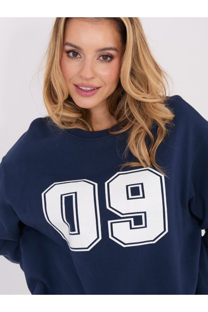 Dámska granatovo-modrá športová mikina bez kapucne WT-BL-A1267-1.66 (Farba Granatovo-modrá, Veľkosť ONE SIZE)