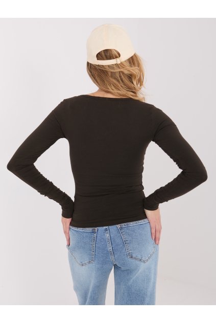 Dámska blúzka s dlhým rukávom tmavo-hnedá WT-BZ-A1175.98 (Farba Tmavo-hnedá, Veľkosť ONE SIZE)