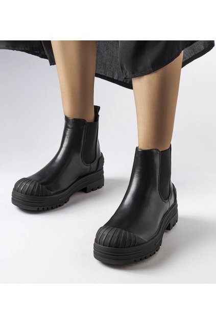 Dámske topánky tenisky čierne kód D-61 - GM D-61 BLACK 38 - GM (Veľkosť 38)