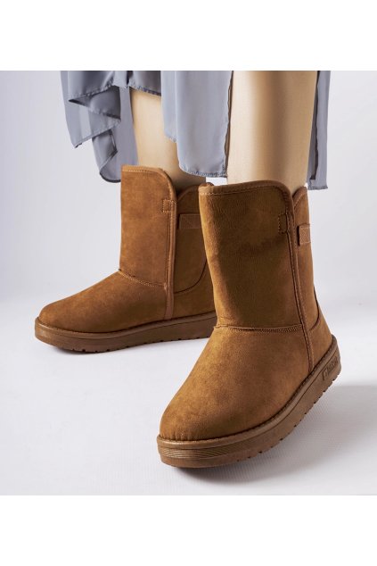 Hnedé snehule Big Star KK274616 KK274616 BROWN 38 - GM (Veľkosť 37)