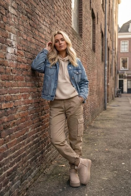 Dámske snehule z prírodného semiše béžove mairene / 6391 BEIGE (Veľkosť 36)