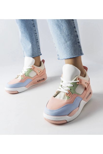 Dámske topánky tenisky ružové kód VO-YD60611-1 - GM VO-YD60611-1 BLUE/PINK 38 - GM (Veľkosť 38)