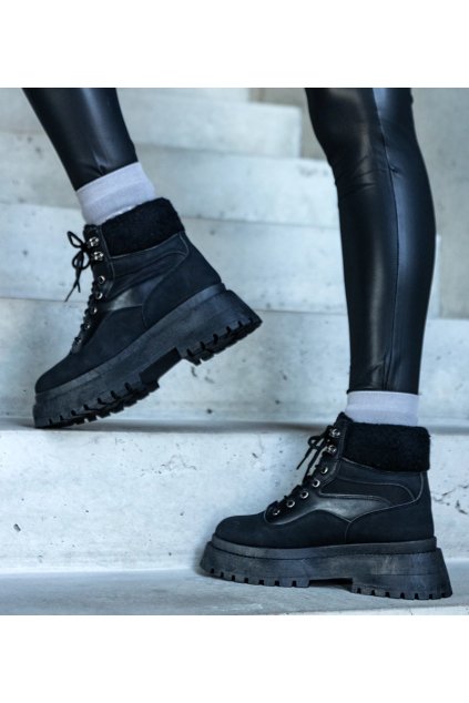 Dámske topánky tenisky čierne kód MD9773 - GM MD9773-1 BLACK 38 - GM (Veľkosť 37)