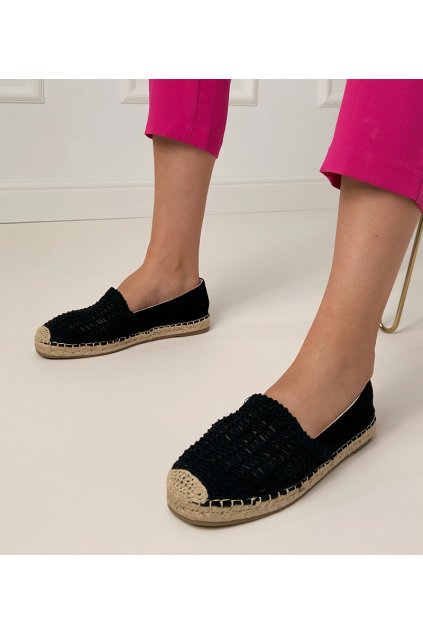 Dámske topánky espadrilky čierne kód CZ-3 - GM CZ-3 BLACK 38 - GM (Veľkosť 38)
