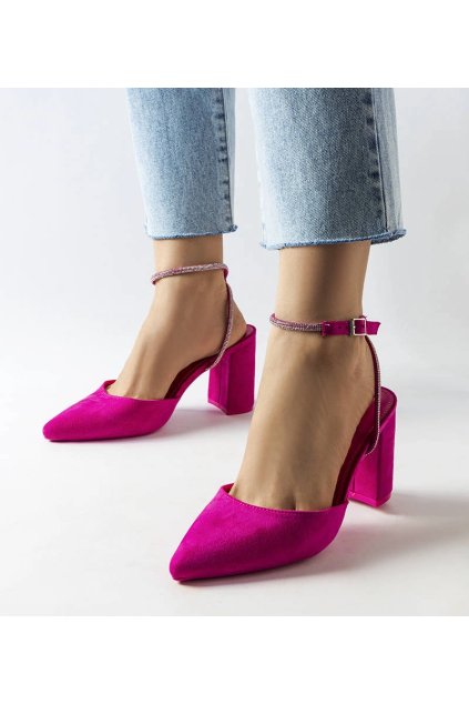 Dámske topánky lodičky ružové kód - GM 100-307 FUXIA 38 - GM (Veľkosť 38)