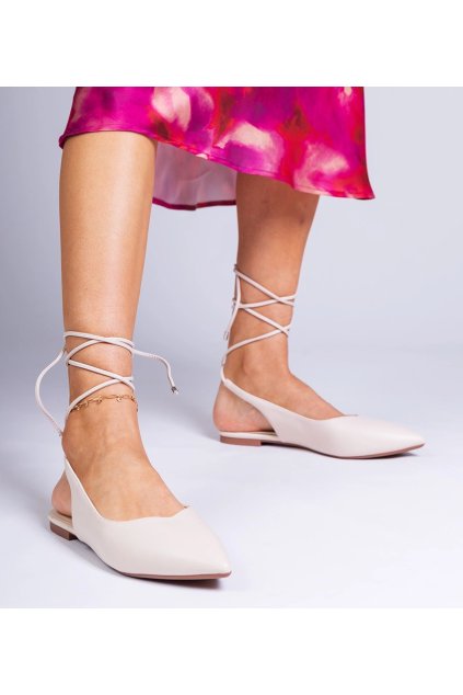 Dámske topánky lodičky hnedé kód NF-69P - GM NF-69P Béžové 38 - GM (Veľkosť 39)