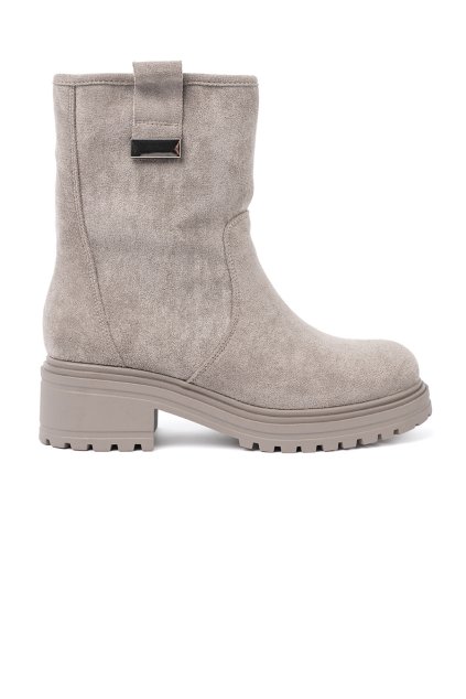 Sivé dámske členkové topánky na platforme Shelvt kod CCC -1- 9927-PA-G (Veľkosť 38)