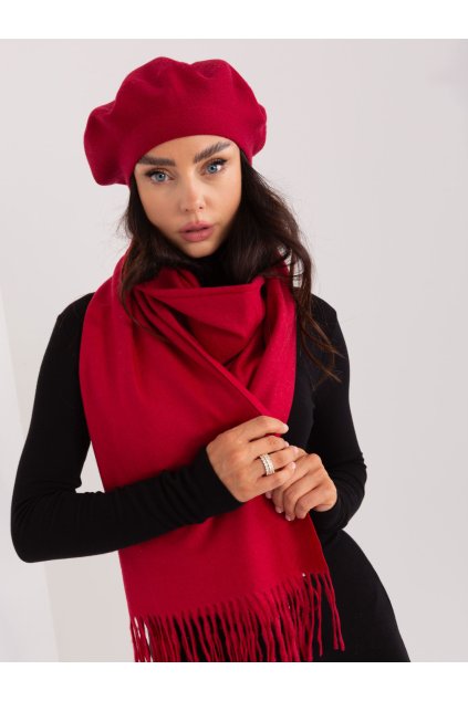 Dámske Čiapka farba Bordová kód AT-CZ-231305.91P (Farba Bordová, Veľkosť ONE SIZE)