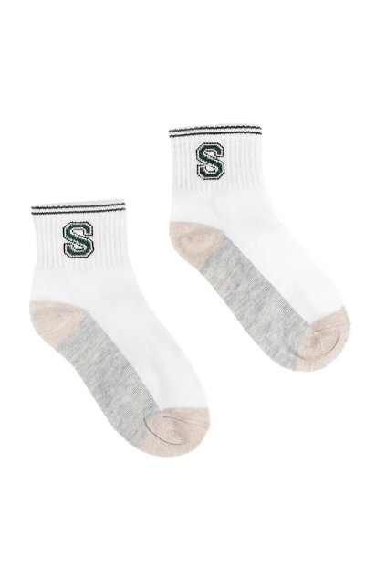 Biele ponožky Shelvt kod CCC -1- M630W/BE (Veľkosť 28-31)