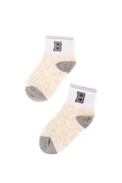 Béžové ponožky Shelvt kod CCC -1- M630BE/G (Veľkosť 24-27)