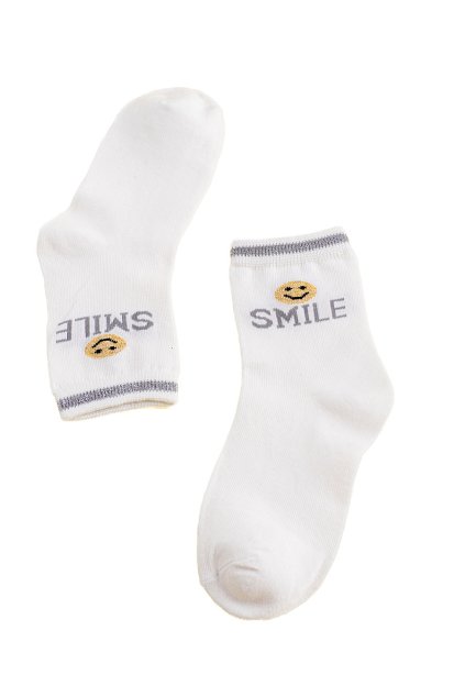 Biele ponožky Shelvt kod CCC -1- M511W (Veľkosť 24-27)