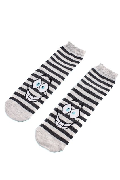 Sivé ponožky Shelvt kod CCC -1- A6013-24G/B (Veľkosť 19-22)