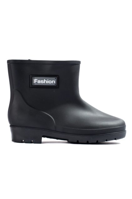 Čierne dámske gumáky na nízkej podrážke Shelvt kod CCC -1- HMY-34B (Veľkosť 37.5)