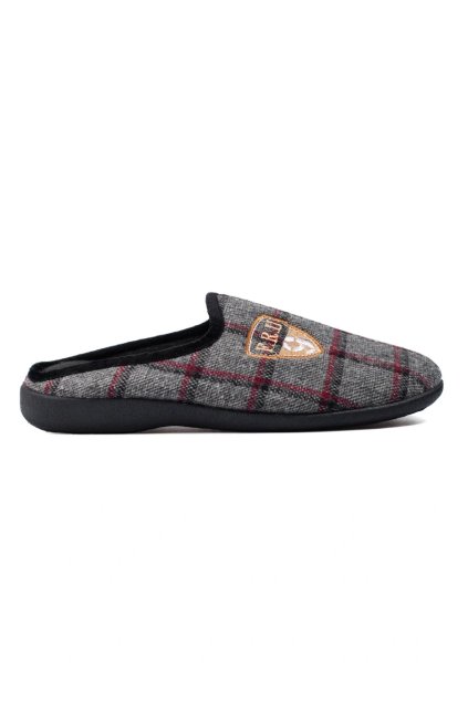 Sivé pánske papuče na nízkej podrážke Shelvt kod CCC -1- FA-80G (Veľkosť 40)