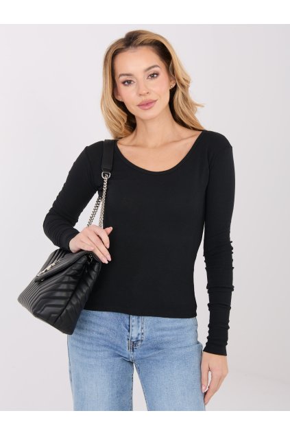 Dámska blúzka s dlhým rukávom čierna WT-BZ-A1009.63 (Farba Čierna, Veľkosť ONE SIZE)