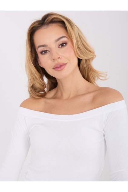 Dámska blúzka španielského strihu okrová WT-BZ-A1087.65 (Farba Okrová, Veľkosť ONE SIZE)