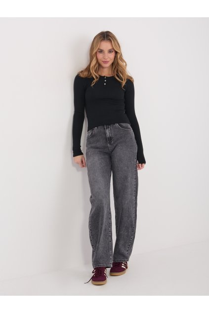 Dámska blúzka s dlhým rukávom čierna WT-BZ-A1146.95 (Farba Čierna, Veľkosť ONE SIZE)