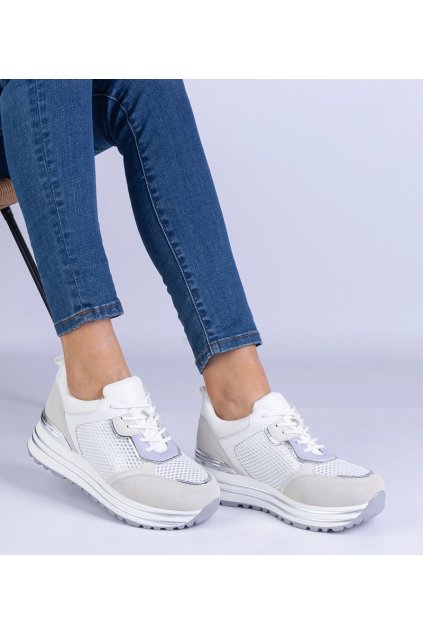 Biele dámske tenisky HQ295 White (Veľkosť 36)