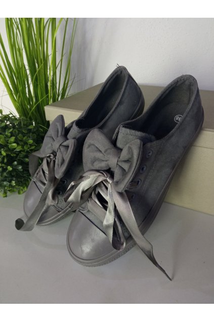 Dámske sivé tenisky NJSK BY-025D.G (Veľkosť UK3 / EUR 36)