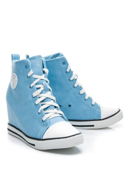 Platformové tenisky modré Y601BL / S3-68P veľ.č. 38, 40 (Veľkosť UK7 / EUR 40)