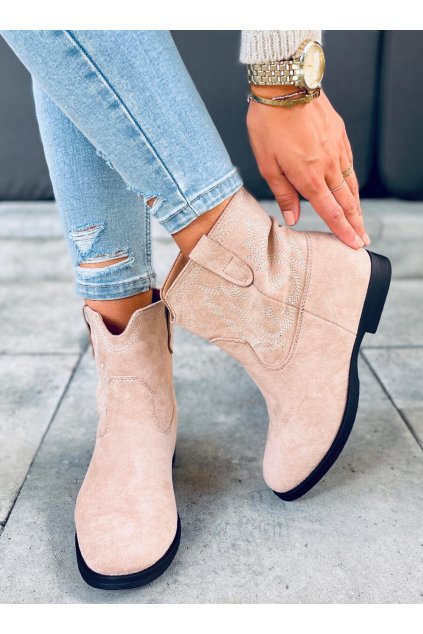 Hnedé dámske členkové topánky na platforme, kód produktu D-10 (Veľkosť 35)