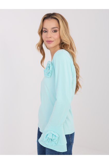 Dámska blúzka s dlhým rukávom metová IT-BZ-22139.55 (Farba Metová, Veľkosť ONE SIZE)