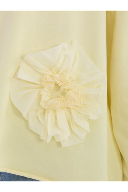 Dámska blúzka bez kapucne svetlo-žltá IT-BZ-6693.70 (Farba Svetlo-žltá, Veľkosť ONE SIZE)